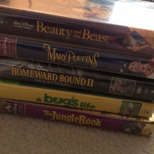 LOT 5 Retro Disney VHS Tapes